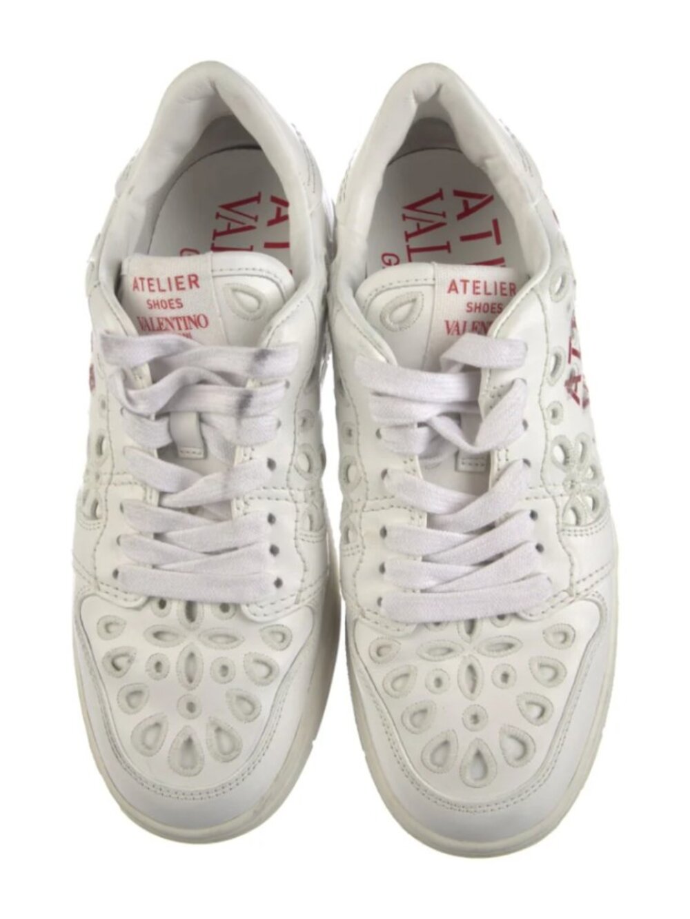 Valentino Leather Graphic Print Sneakers Women's Size: 6 | IT 36 - Picture 4 of 6